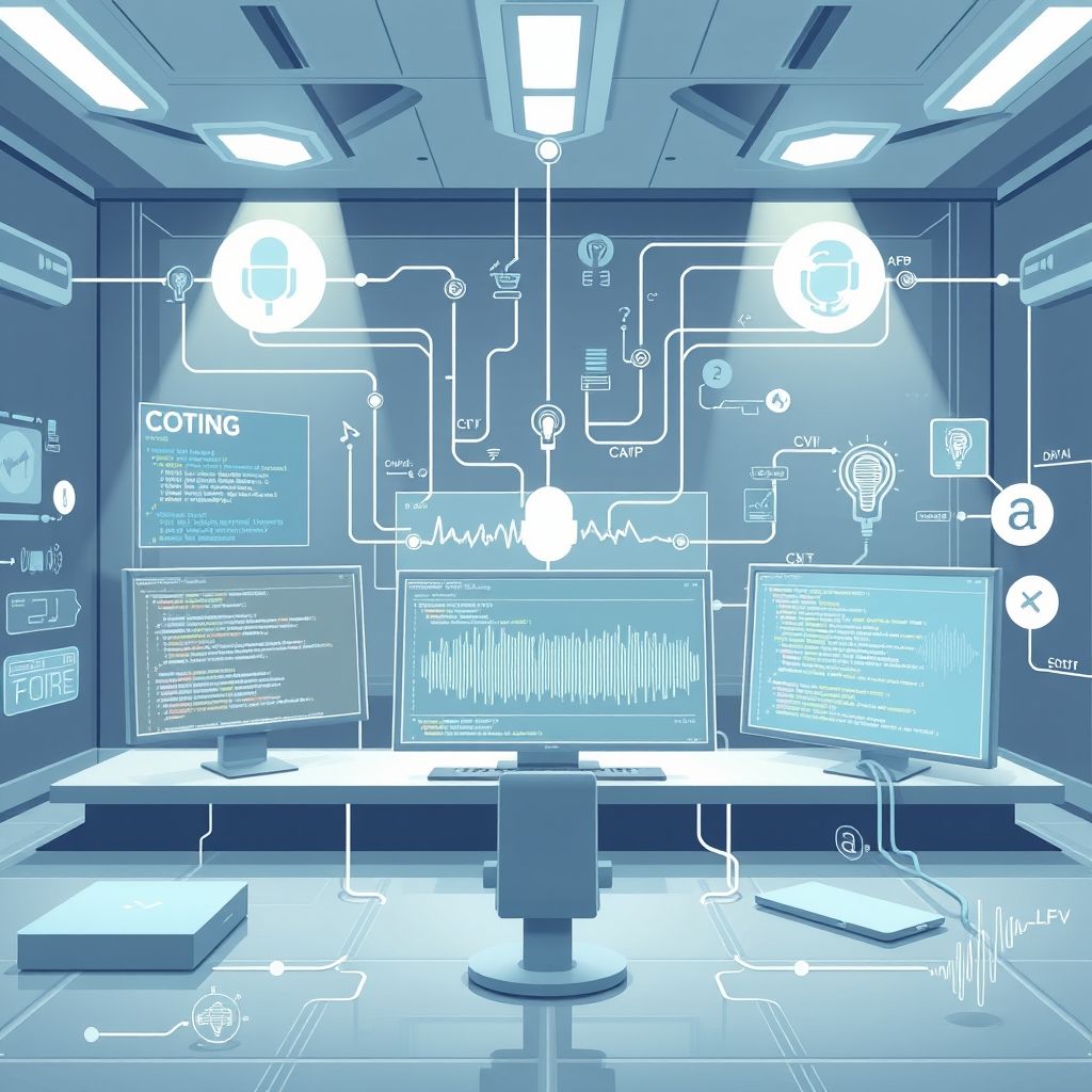 Illustration about open source voice cloning software