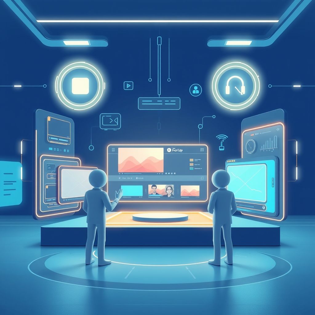 Illustration about proclip ai for faceless YouTube automation