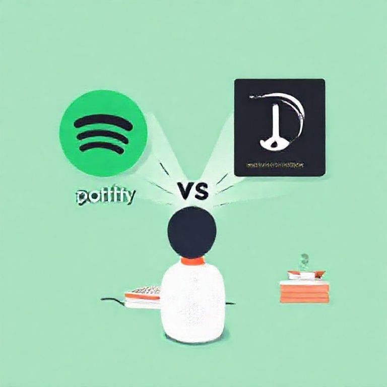 Illustration about spotify vs audible for non-fiction
