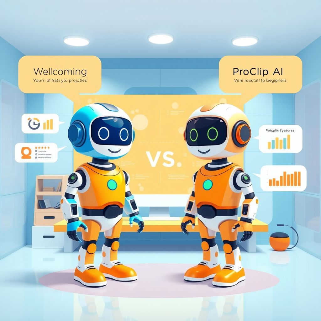 Illustration about steve ai vs proclip ai for beginners