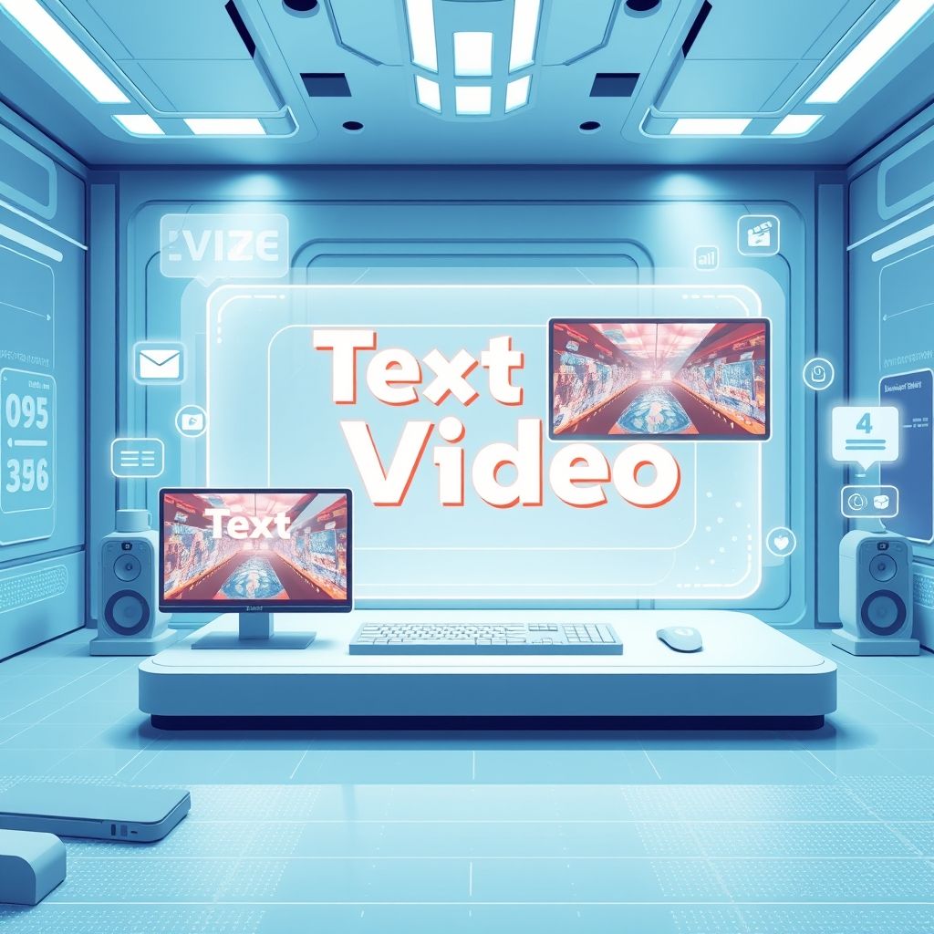 Illustration about text to video ai free online without login