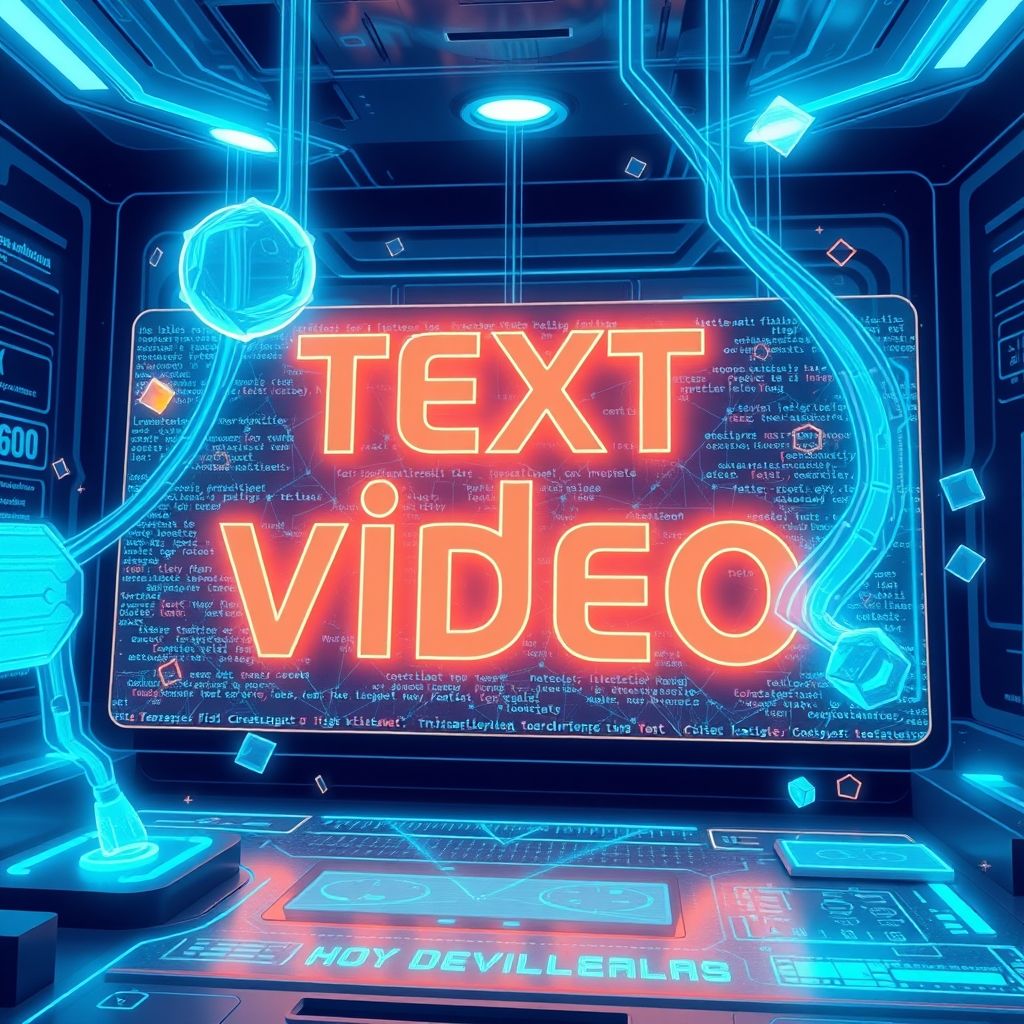 Illustration about text to video cinematic ai generator