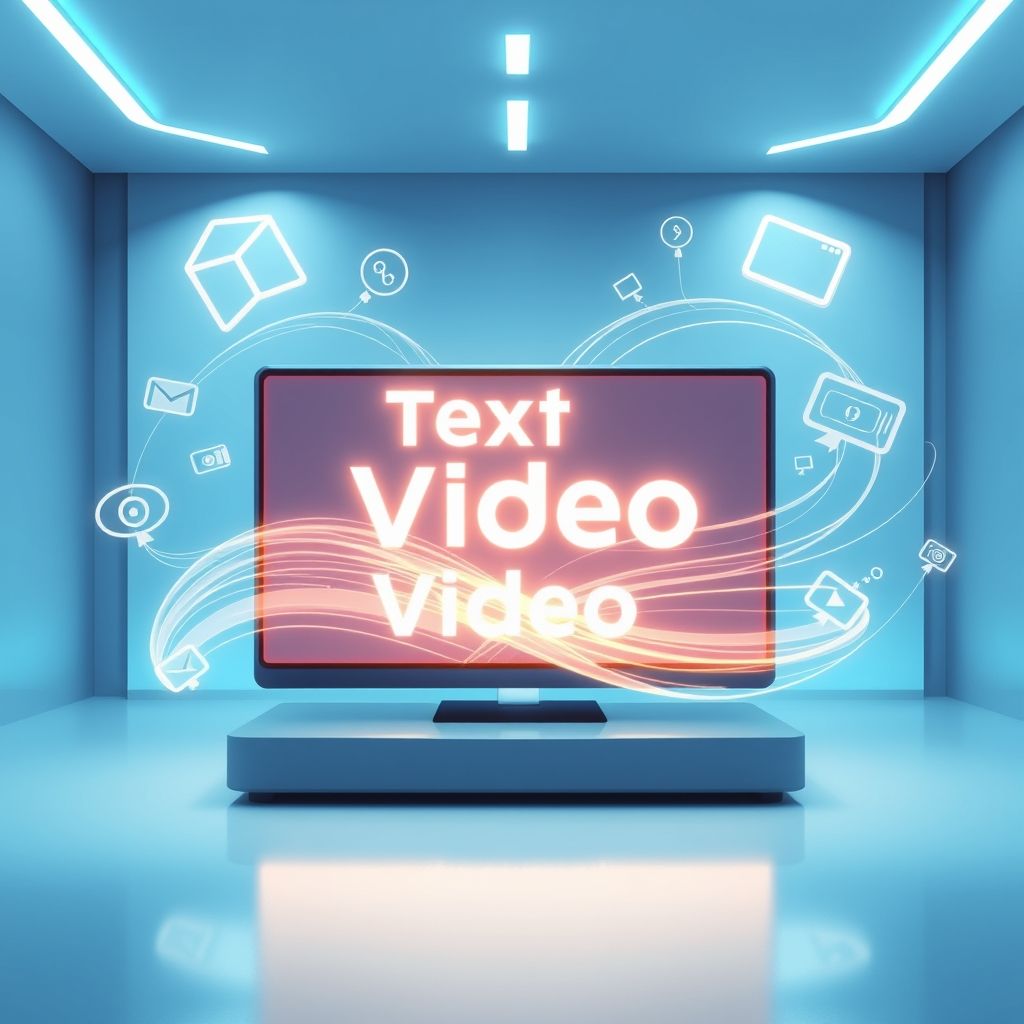 Illustration about text to video generator ai free
