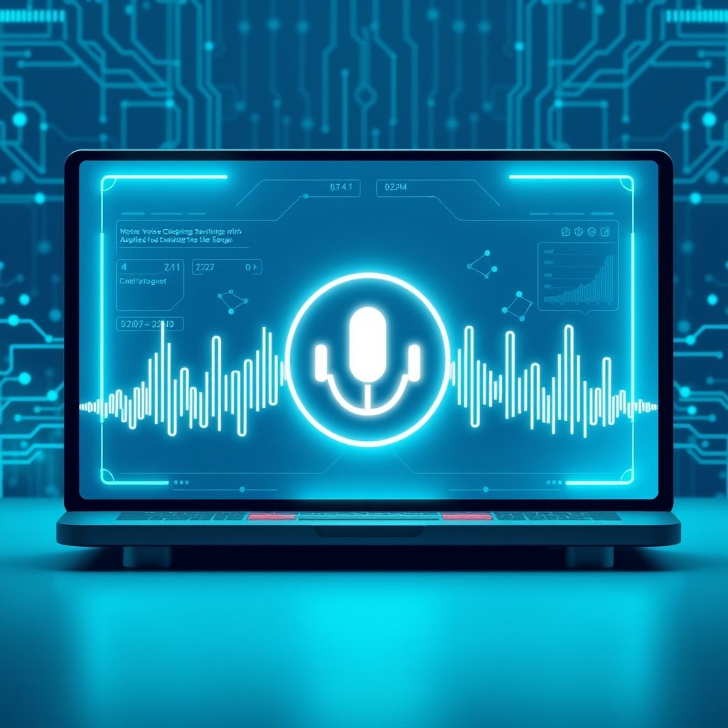 Illustration about voice cloning software for streaming