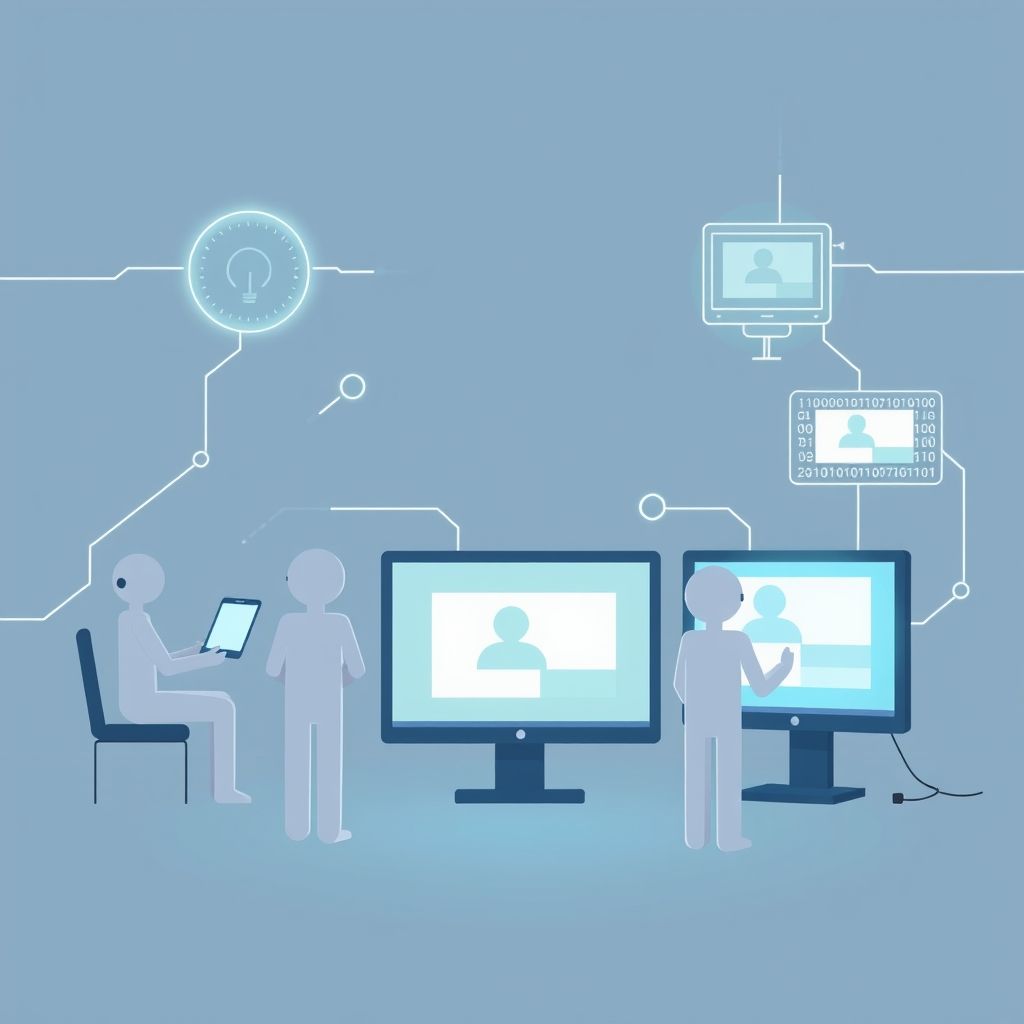 Illustration about What are AI generated faceless videos