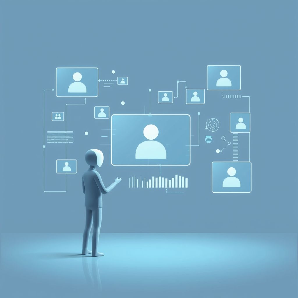 Illustration about What are faceless video AI tools