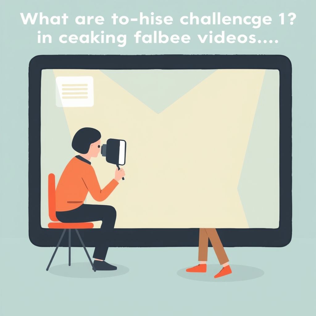Illustration about What are the challenges in creating faceless videos
