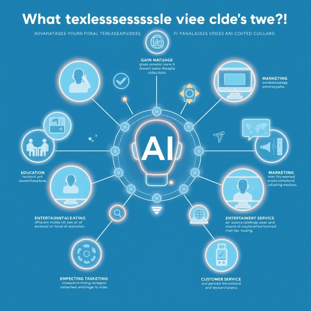 Illustration about What industries benefit from faceless video AI tools