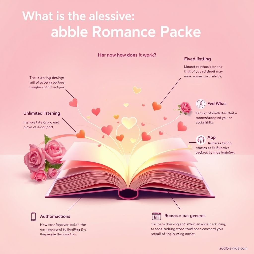 Illustration about what is the audible romance package and how does it work