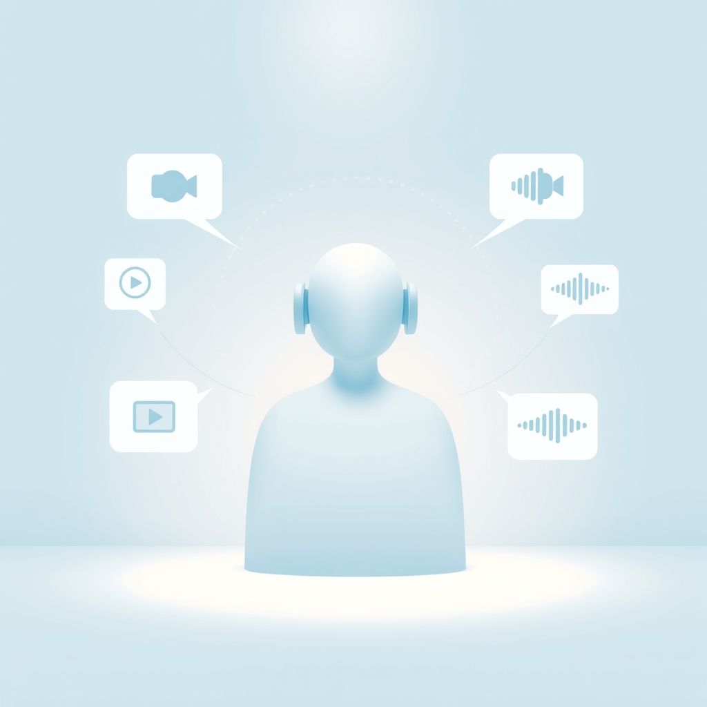 Illustration about What is the role of voiceovers in faceless videos