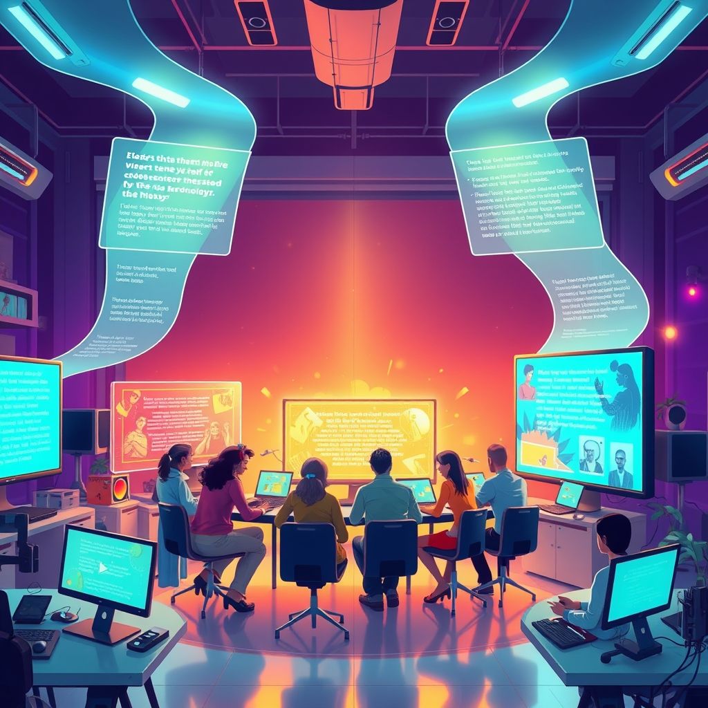 Illustration about What makes text to video content engaging
