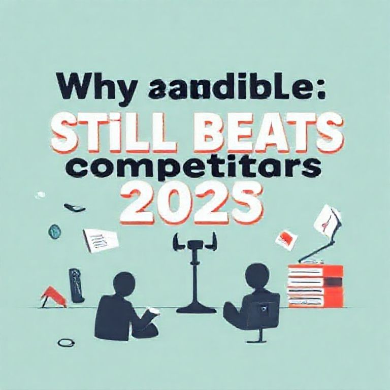 Illustration about why audible still beats competitors in 2025