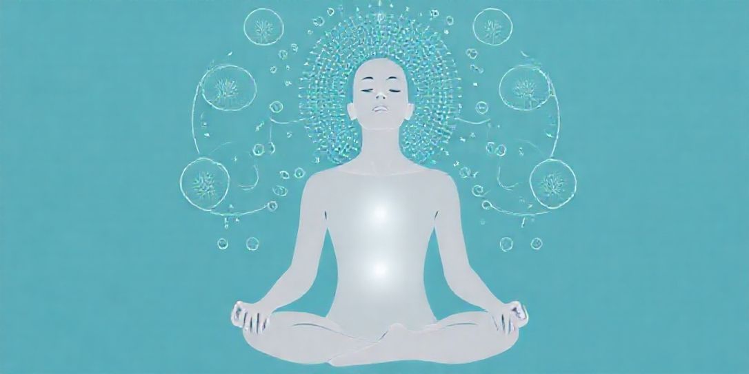 Pessoa praticando respiração consciente