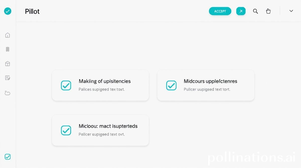 UI showing AI suggestions with controls