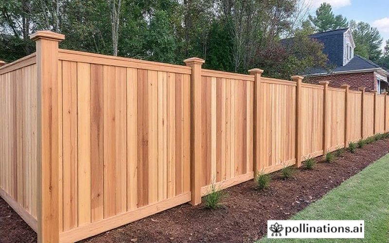 Custom Commercial Privacy Fence with Unique Design