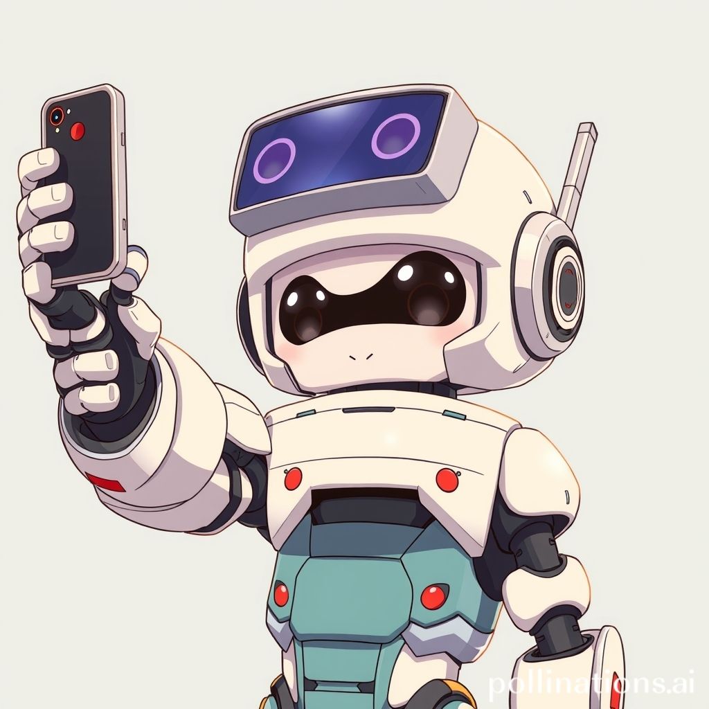 Cute Robot Anime Selfie