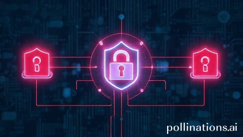 Cybersecurity network illustration