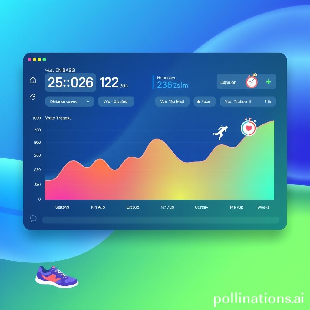 Data visualization of running progress