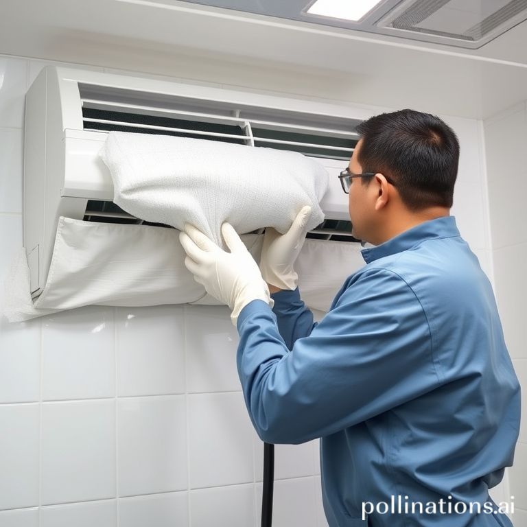 Cuci AC unit indoor