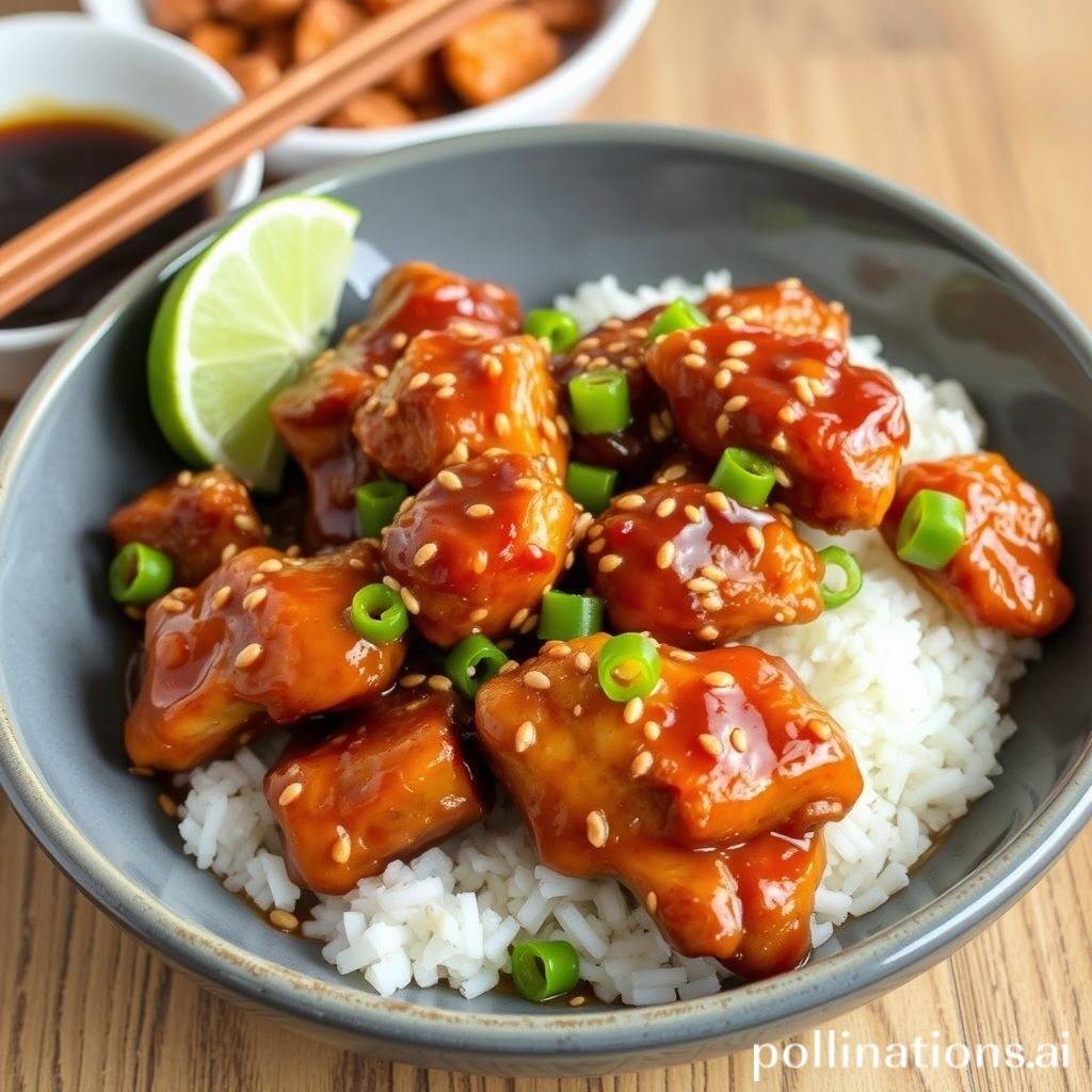 Delicious Sticky Sesame Chicken