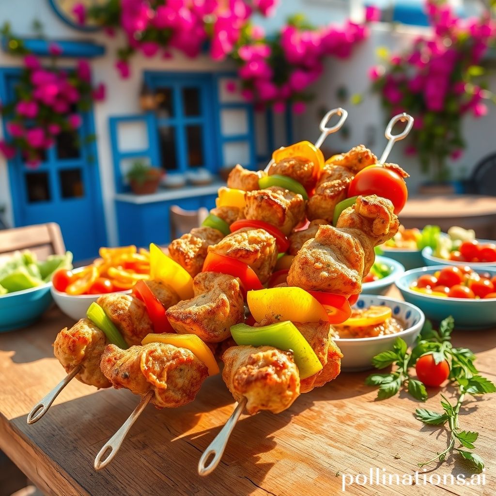 Greek-Style Lemon Chicken Skewers