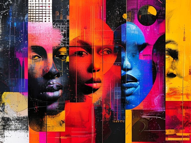 Diverse music album covers