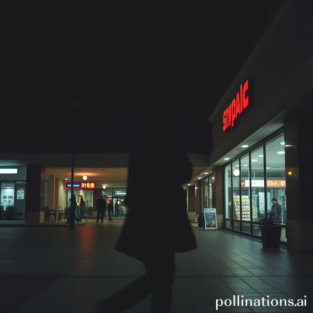 Imagen destacada de una figura sombría apareciendo en una plaza