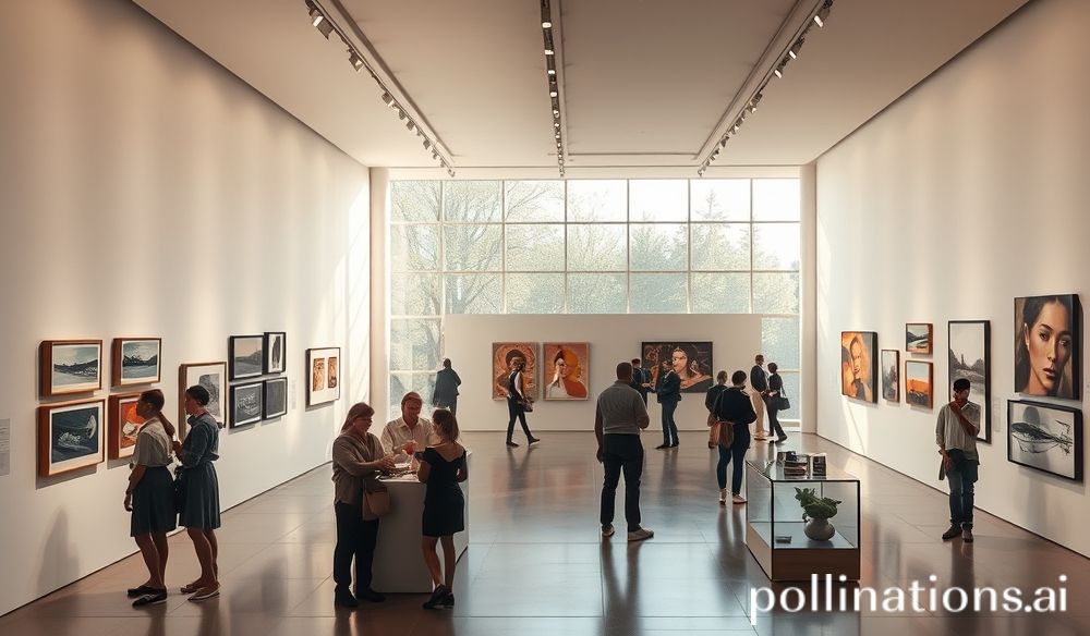 Art gallery interior
