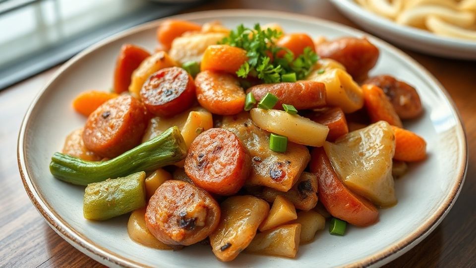 시트팬 소시지 야채 구이 대표 이미지