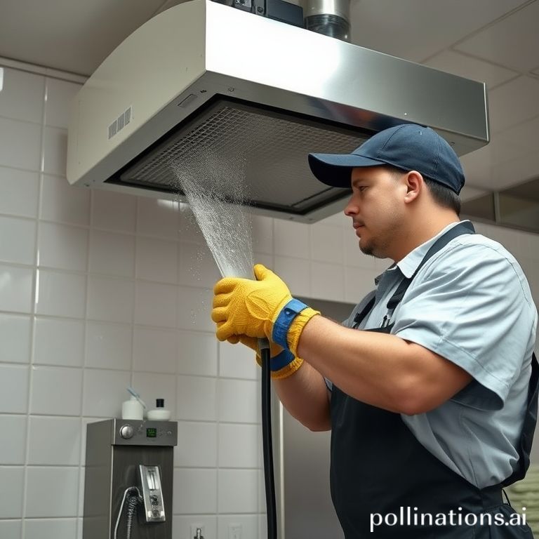 Service exhaust fan dapur