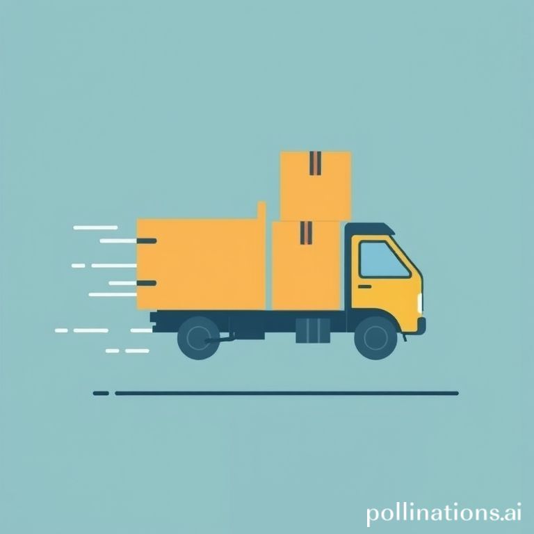 Visual di spedizione rapida con scatole in movimento