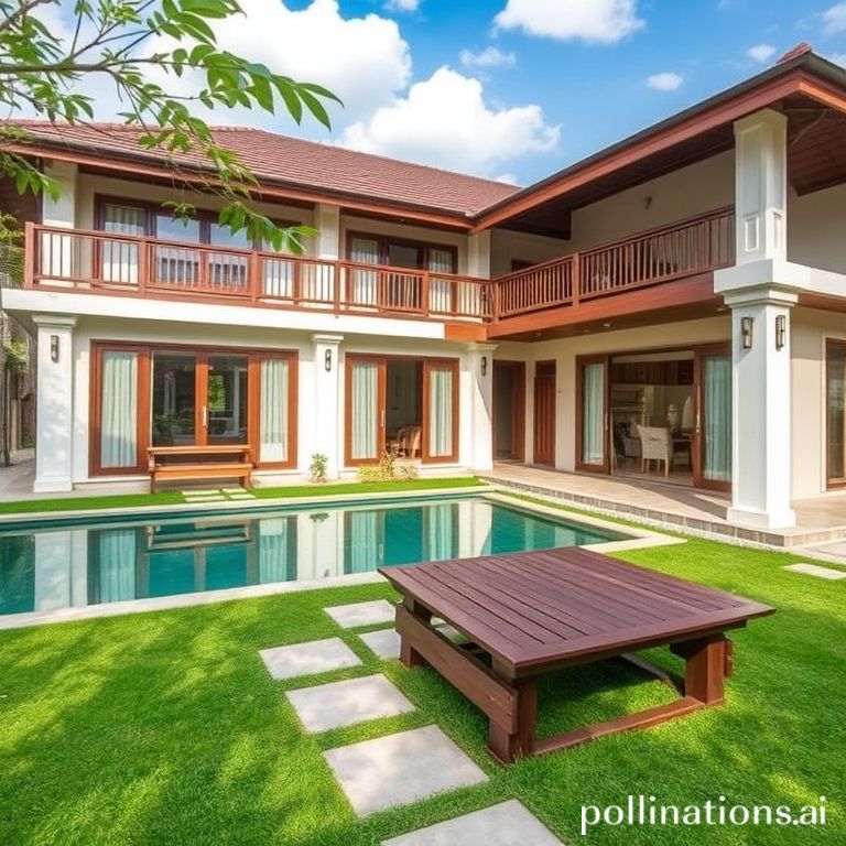 Villa ramah keluarga dengan playground dan BBQ
