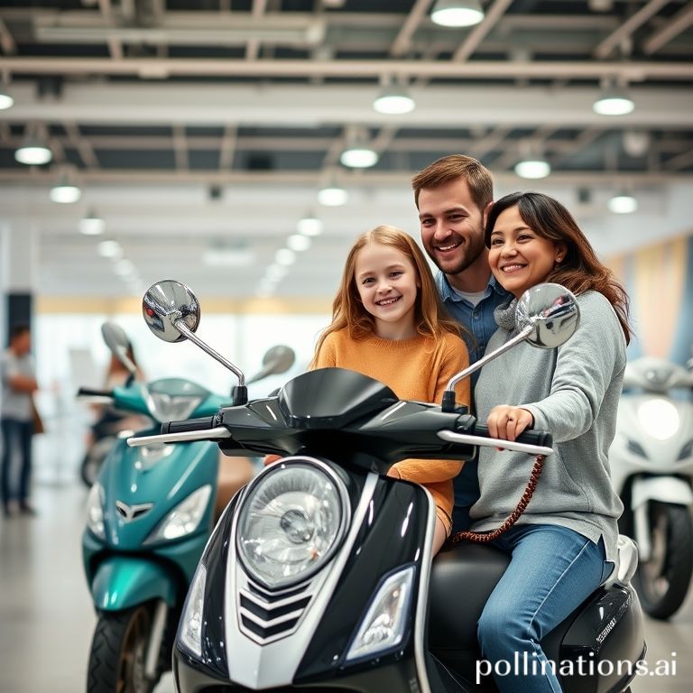 Keluarga di Showroom