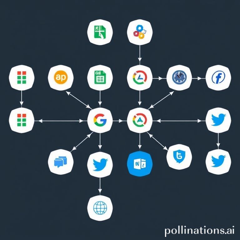 Una representación visual colorida y dinámica de un flujo de trabajo de n8n, mostrando nodos conectados que representan diferentes aplicaciones y acciones. El estilo es moderno y limpio, con un fondo brillante que sugiere eficiencia y conexión.