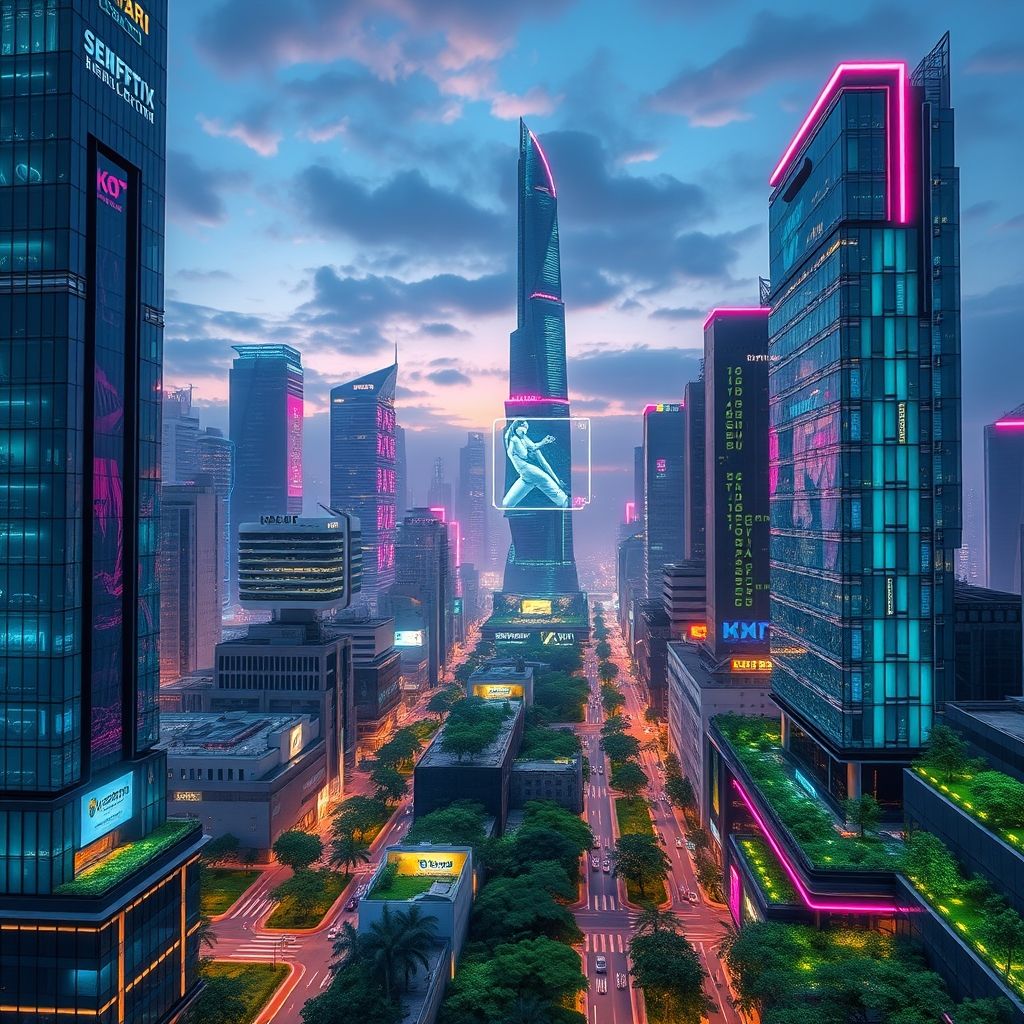 Futuristic Tech Scene