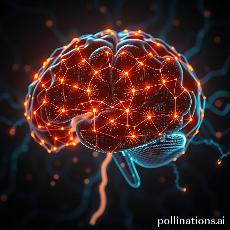 A cinematic render of a circuit board brain illustrating the concepts of RAG and AI fine-tuning.