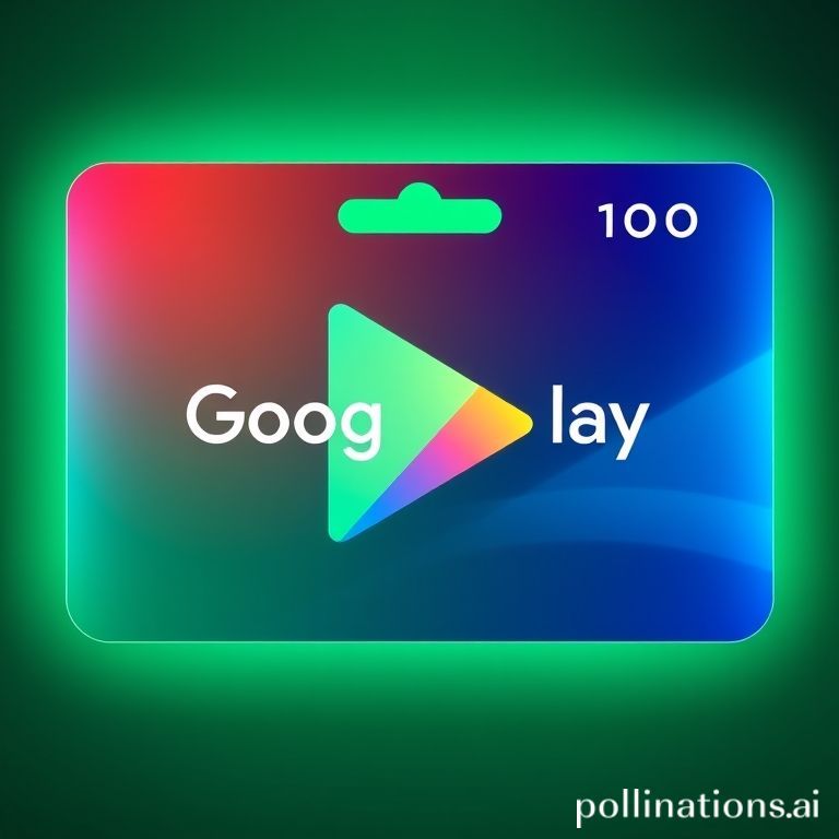 Google Play gift code neon
