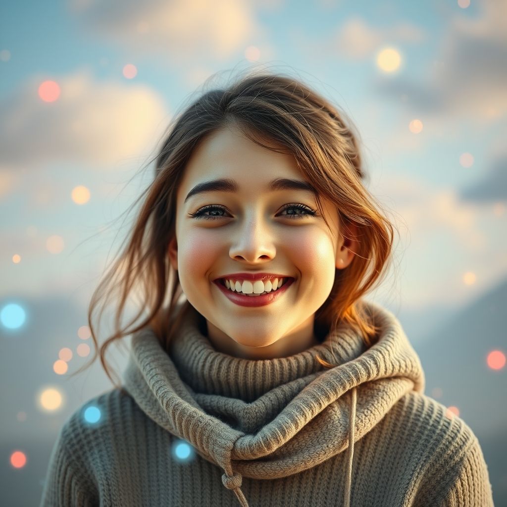Happy person understanding ai text to video dreamscape
