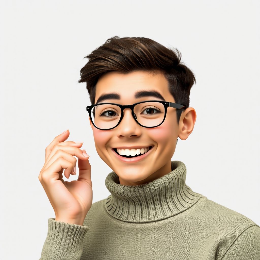 Happy person understanding AI text-to-speech with cloning