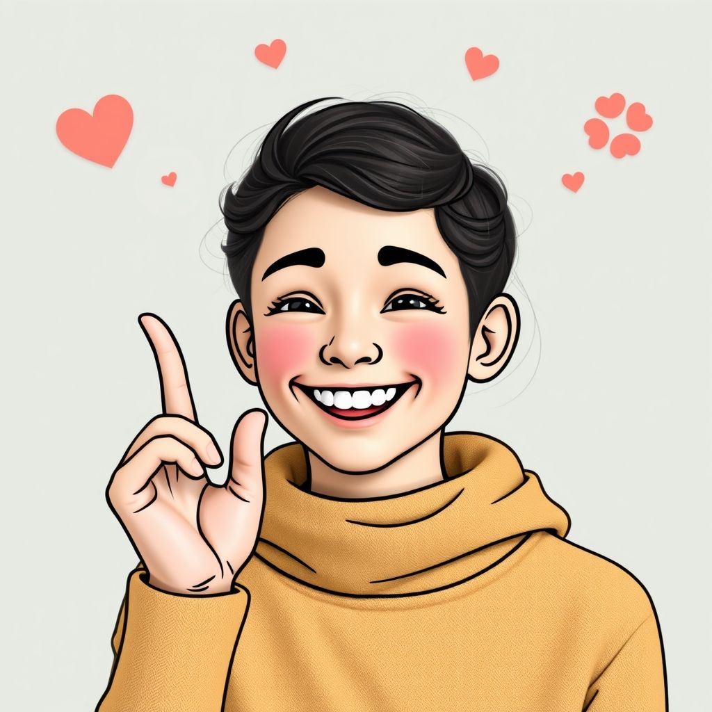 Happy person understanding AI voice creation for AR