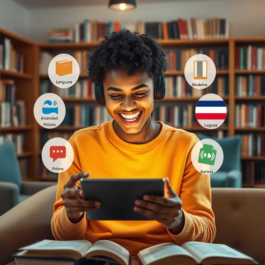 Happy person understanding are there audiobooks available in languages other than english on audible