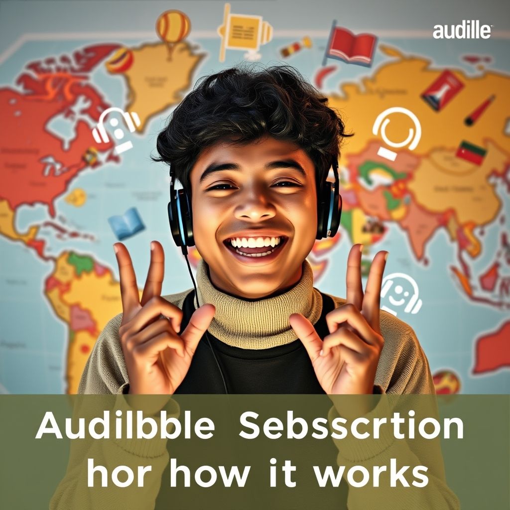 Happy person understanding audible subscription for international users how it works