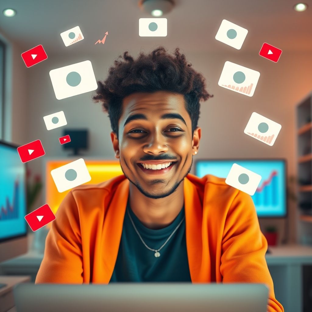 Happy person understanding Can faceless videos be monetized effectively