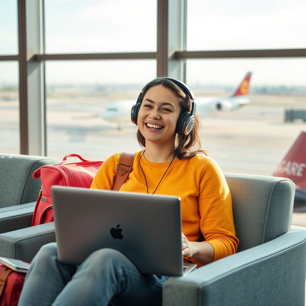 Happy person understanding can i access audible on international travel or while abroad