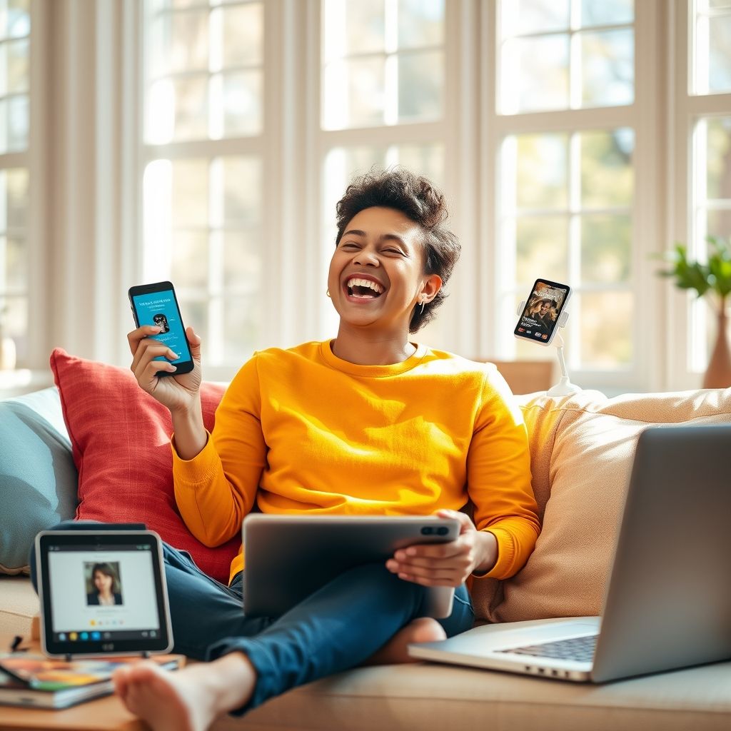 Happy person understanding can i listen to audible audiobooks on multiple devices