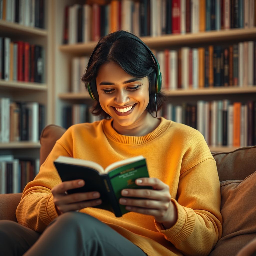 Happy person understanding can i listen to audible without an internet connection