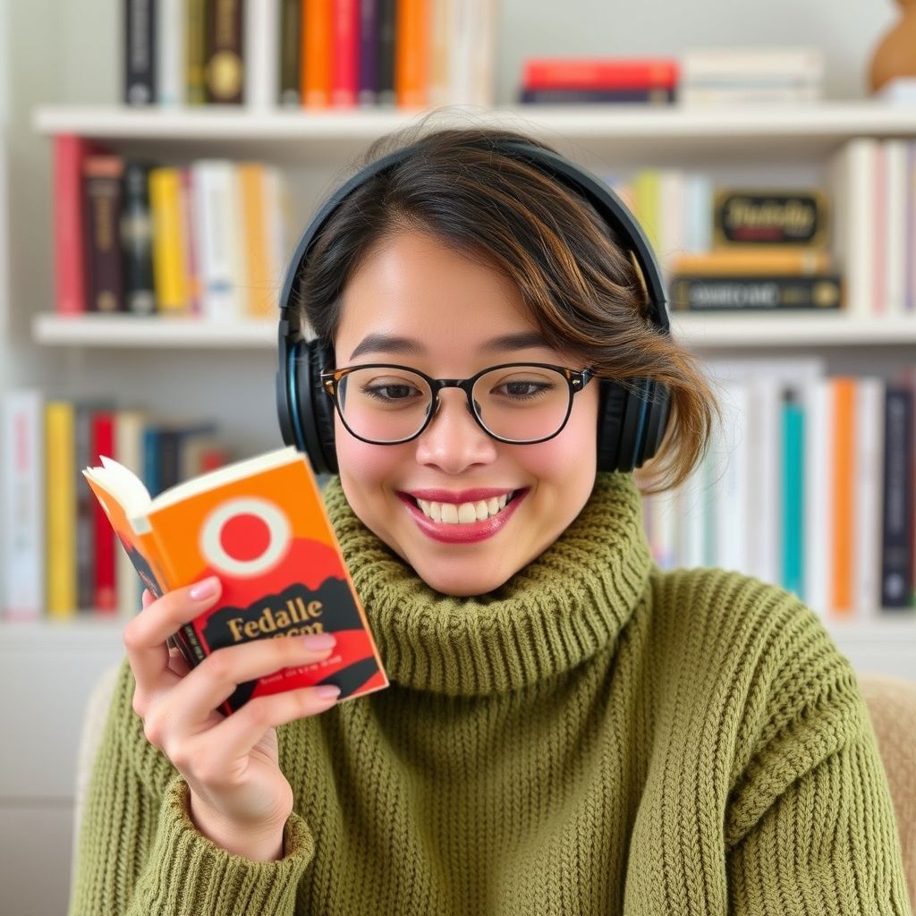 Happy person understanding can i listen to audiobooks in different languages on audible
