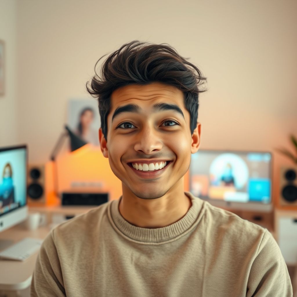 Happy person understanding Do I need editing skills to make AI-generated faceless videos
