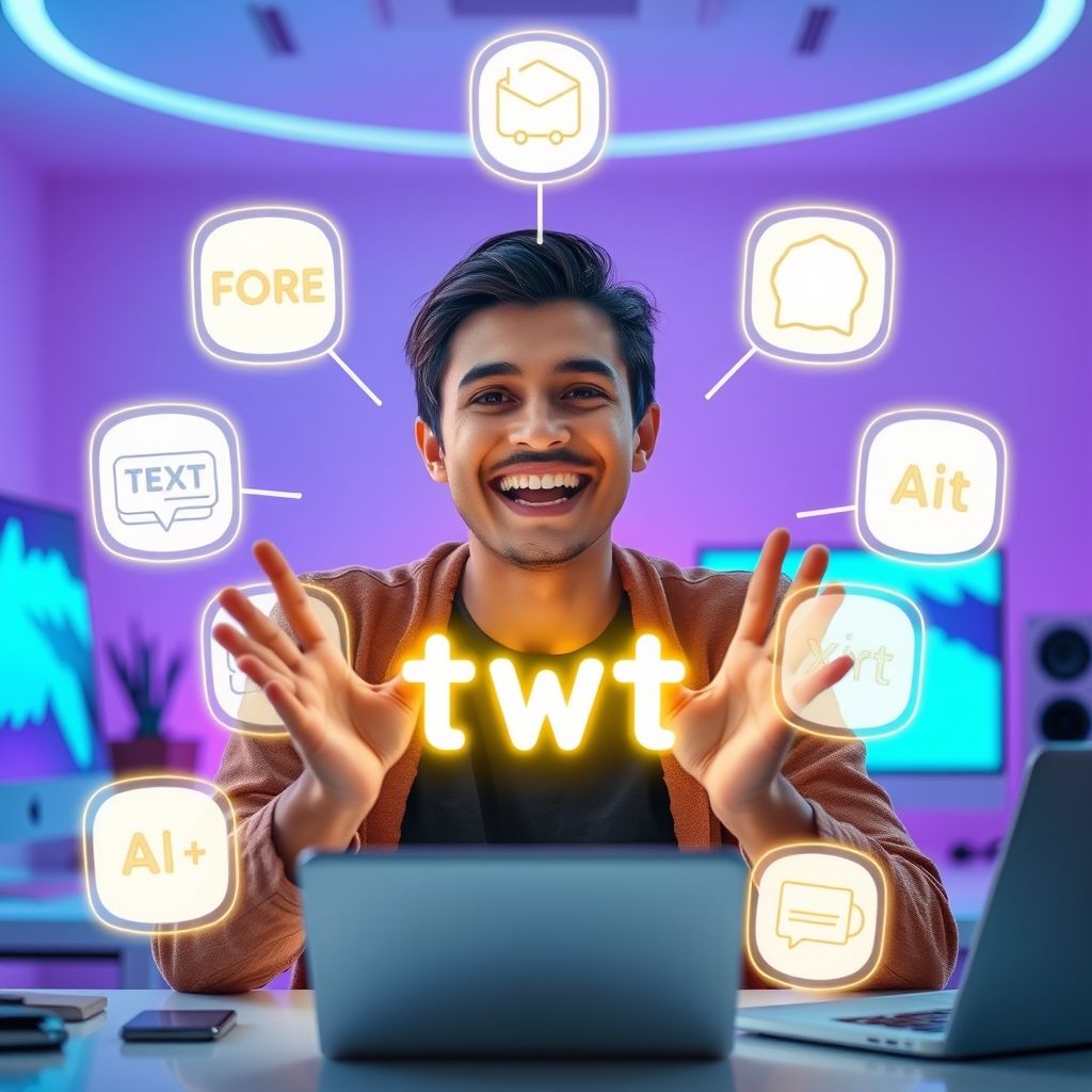 Happy person understanding free ai tools to convert text to video