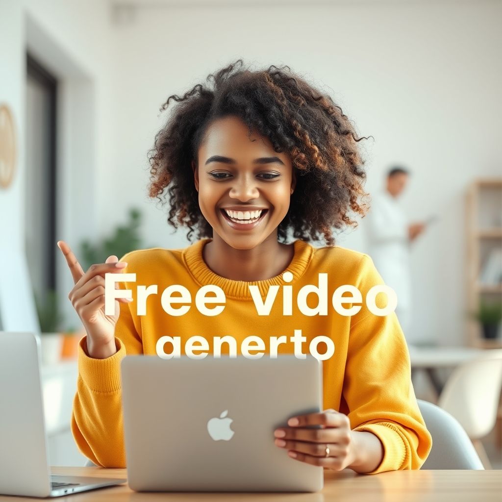 Creator using AI video tools